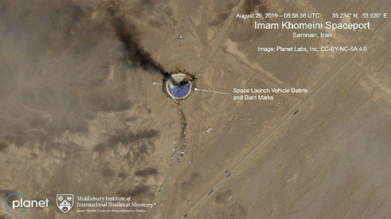 ادعای رسانه‌های آمریکایی: یک موشک ماهواره‌بر در یک پایگاه فضایی ایران منفجر شد